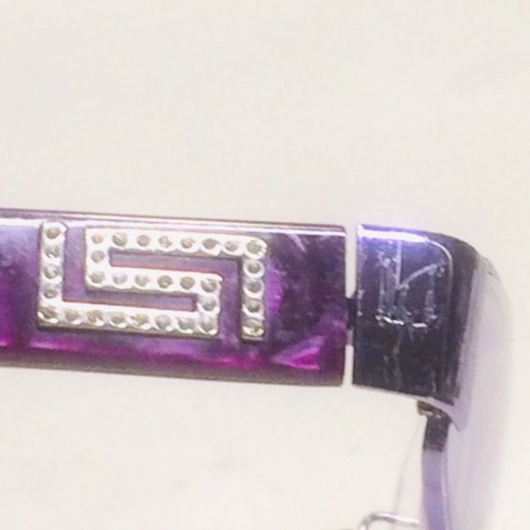 Versace Greek Key Crystal Eyeglasses Frames -Italy - Picture 10 of 13